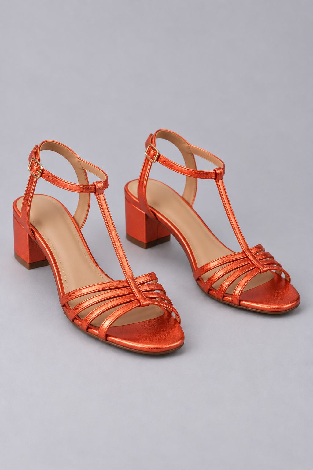 Marlowe | Polished Low Block-Heel Sandals