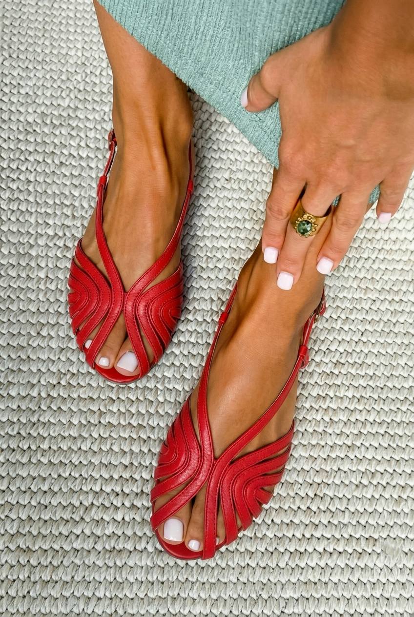 Carmen | Open-Toe Cage Strap Sandal