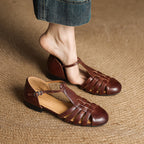 Mabel | Woven Leather Comfort Ballet Flats