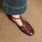 Mabel | Woven Leather Comfort Ballet Flats