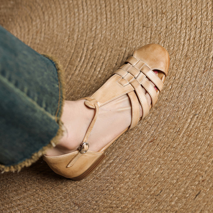 Mabel | Woven Leather Comfort Ballet Flats