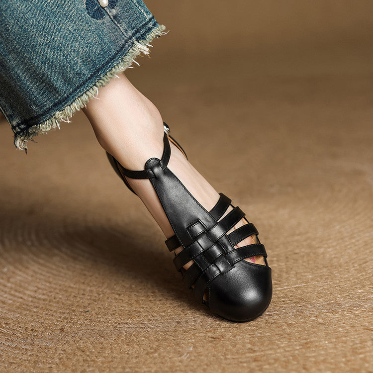 Mabel | Woven Leather Comfort Ballet Flats