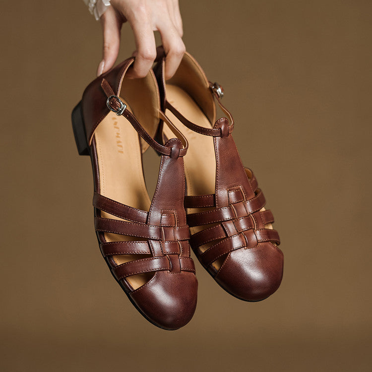 Mabel | Woven Leather Comfort Ballet Flats