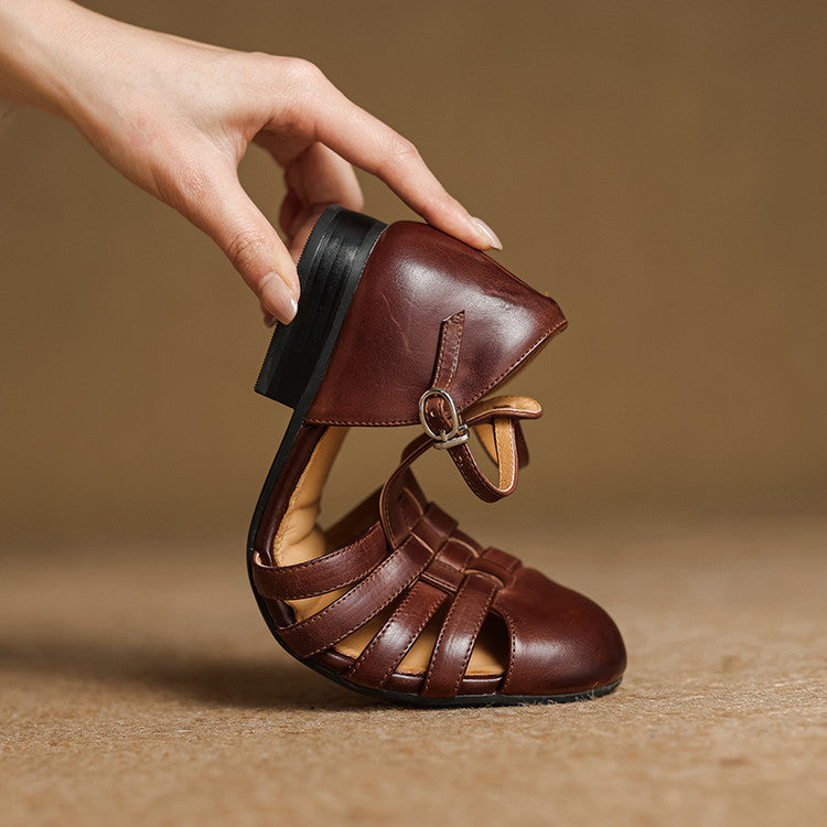 Mabel | Woven Leather Comfort Ballet Flats