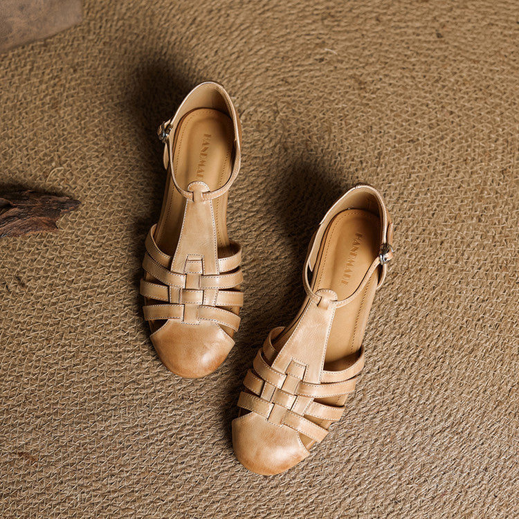 Mabel | Woven Leather Comfort Ballet Flats