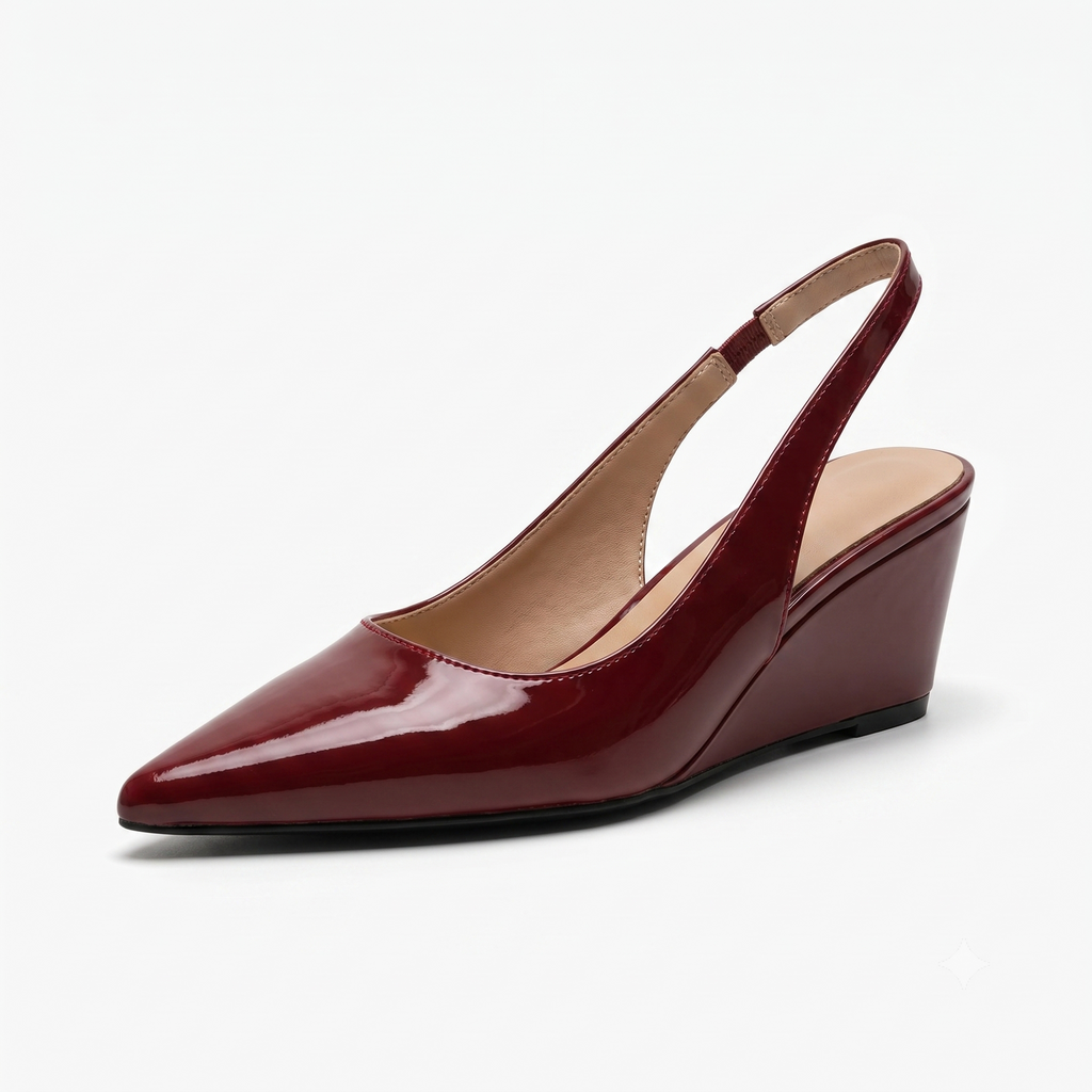 Wren | Refined Slingback Wedge Heels