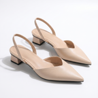 Tess | Low Block Heel Slingback Shoes