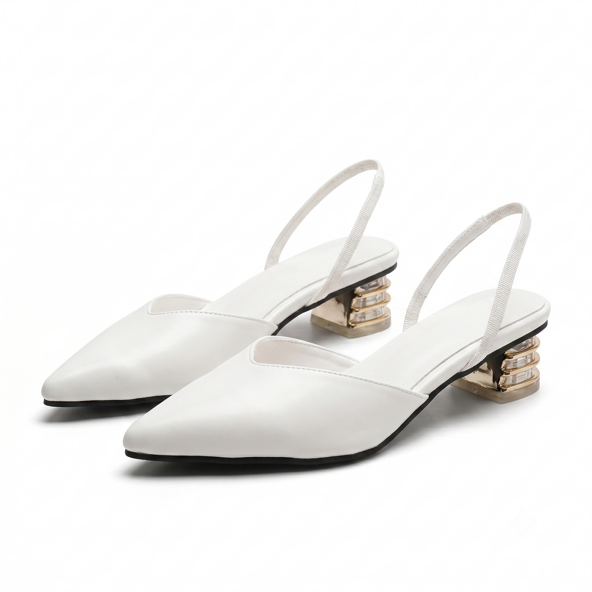 Hope | Slingback Low Block Heels