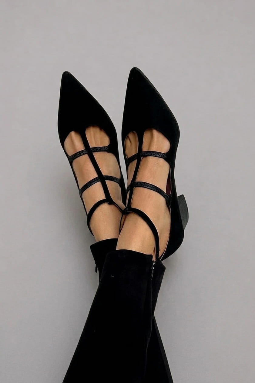 Ivy | Strappy Pointed-Toe Heels