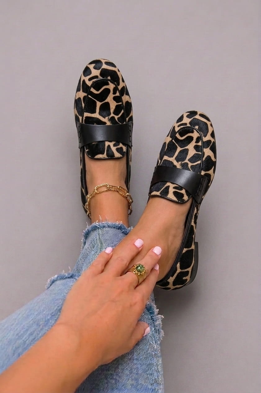 Priya | Leopard-Print Classic Loafers
