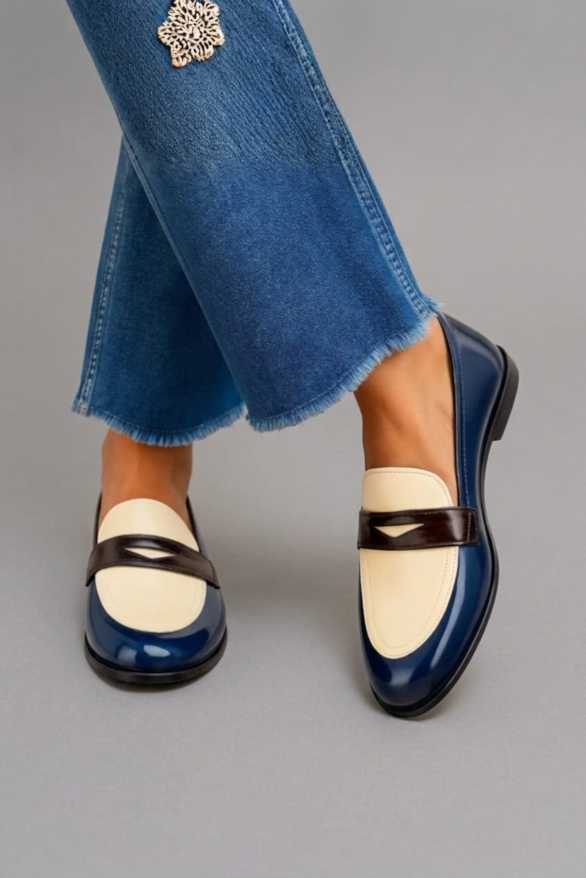 Darcy | Elegant Colour-Block Loafers