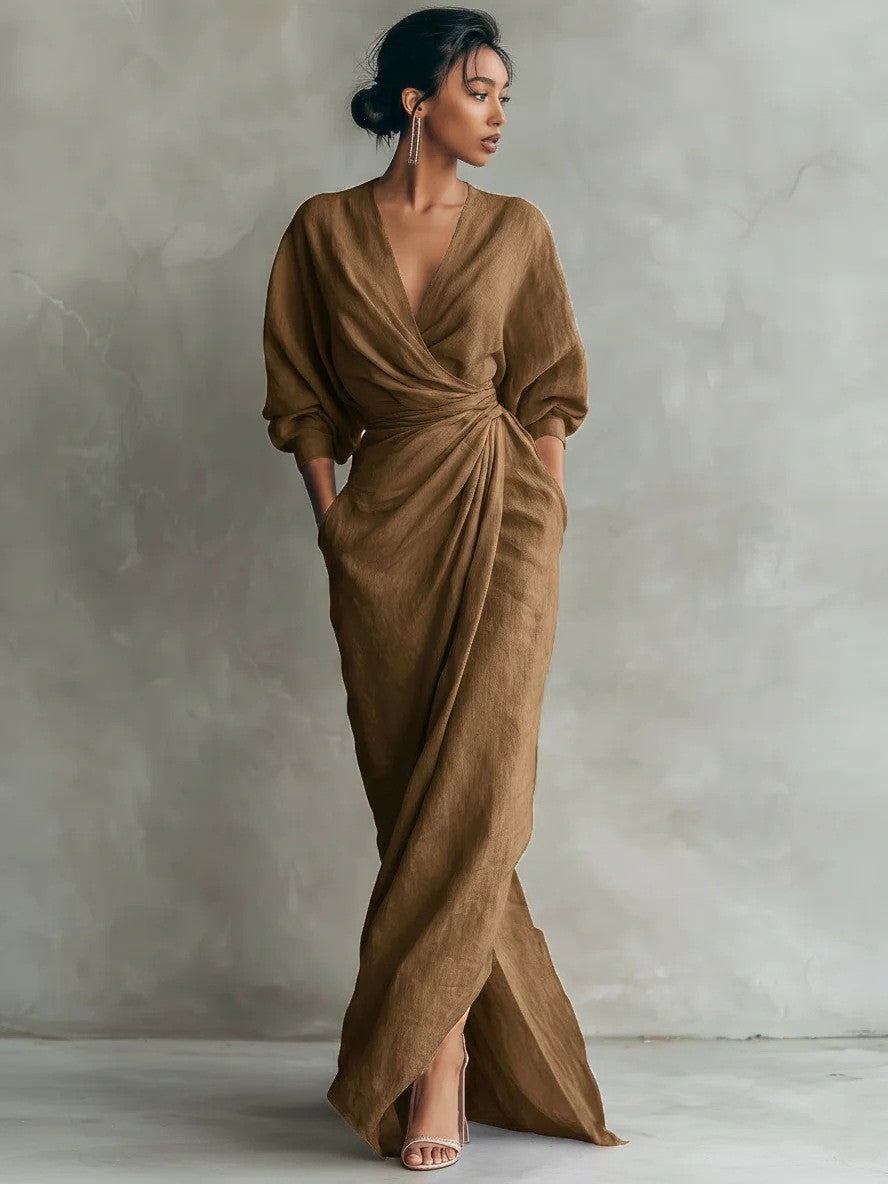 Lilith | Elegant Wrap Maxi Dress