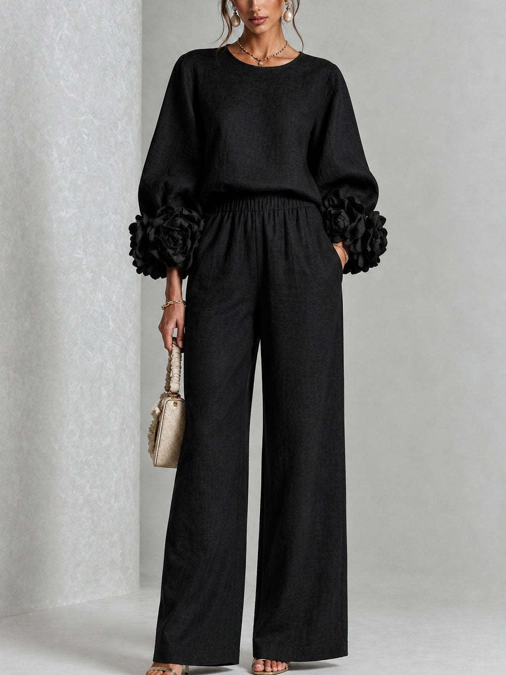Emery | Two-Piece Floral Cuff Set