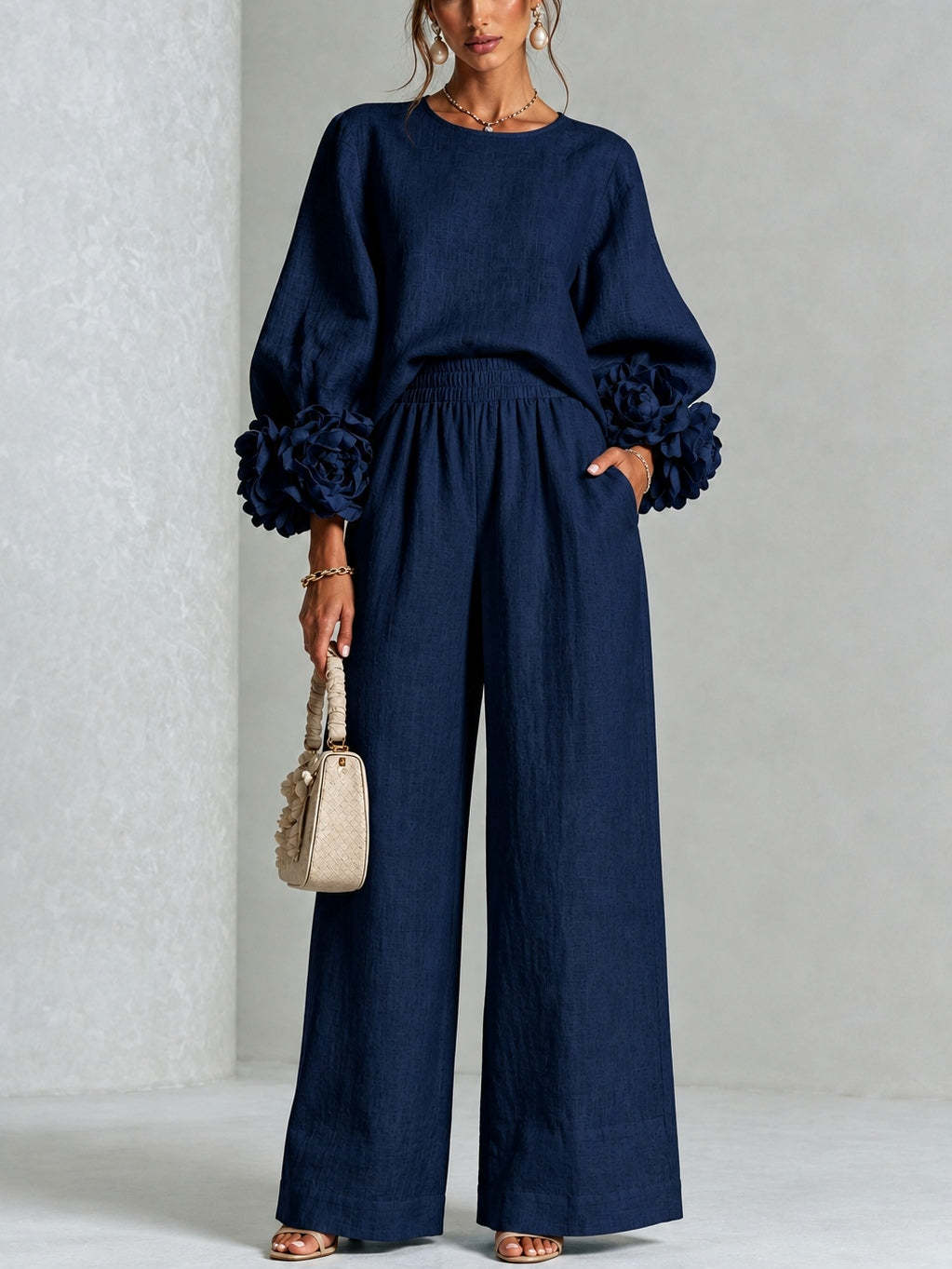 Emery | Two-Piece Floral Cuff Set