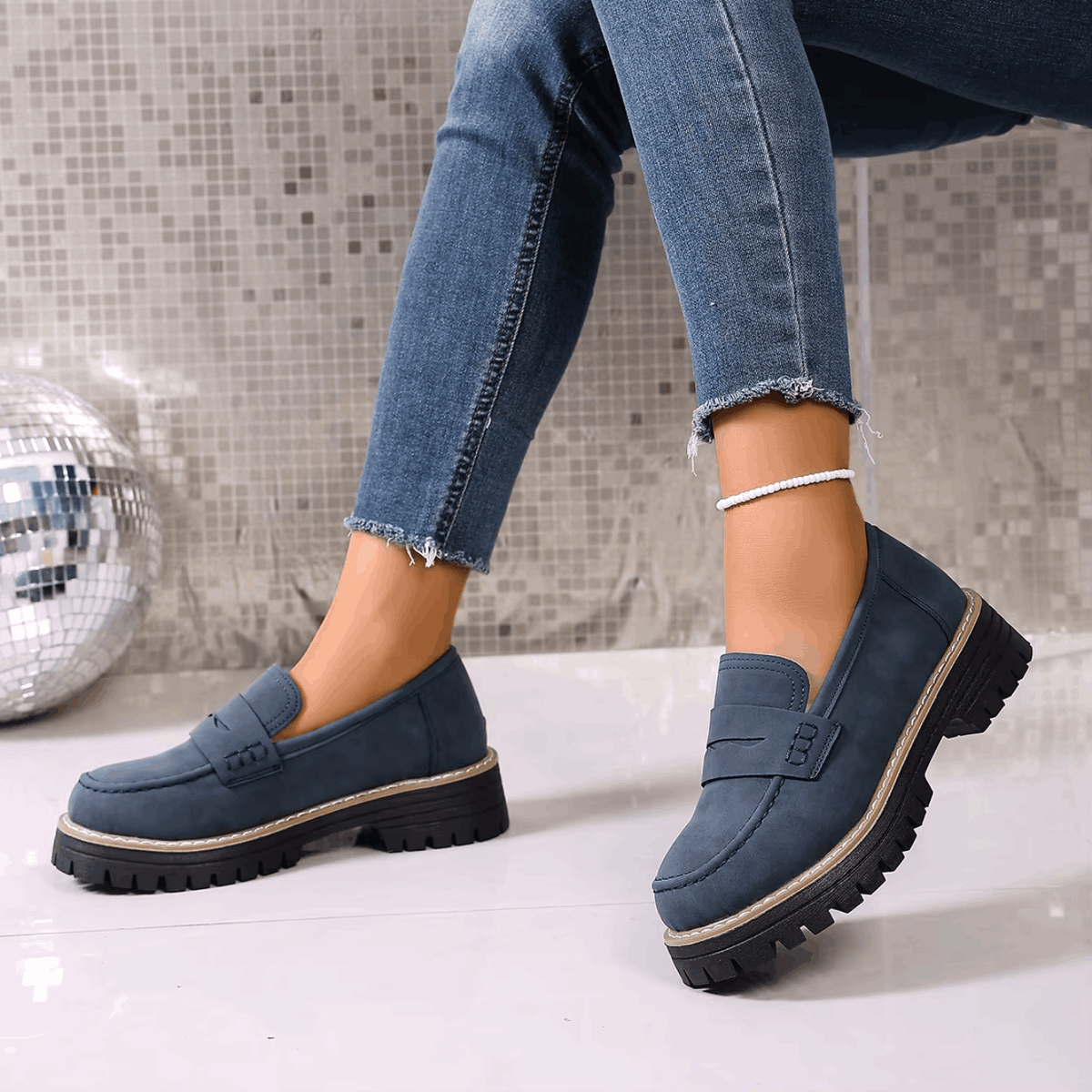 Dulcie | Chunky-Sole Slip-On Loafers