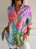 Sabrina | Art Print Blouse