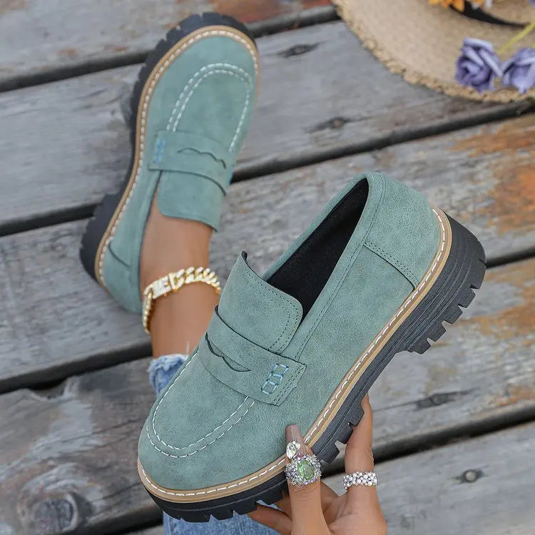 Dulcie | Chunky-Sole Slip-On Loafers