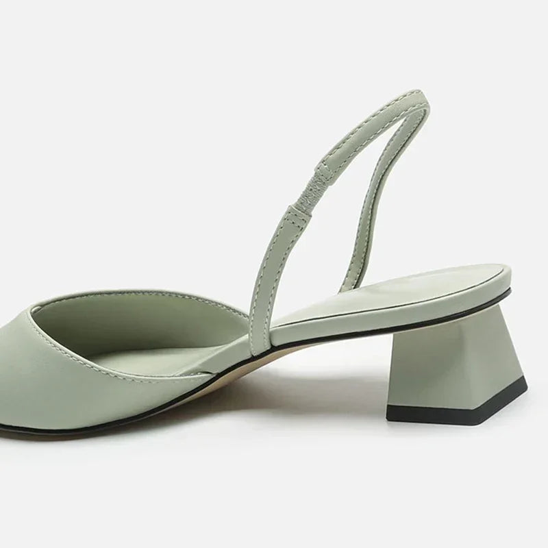 Sunniva | Slingback Low Heel Shoes