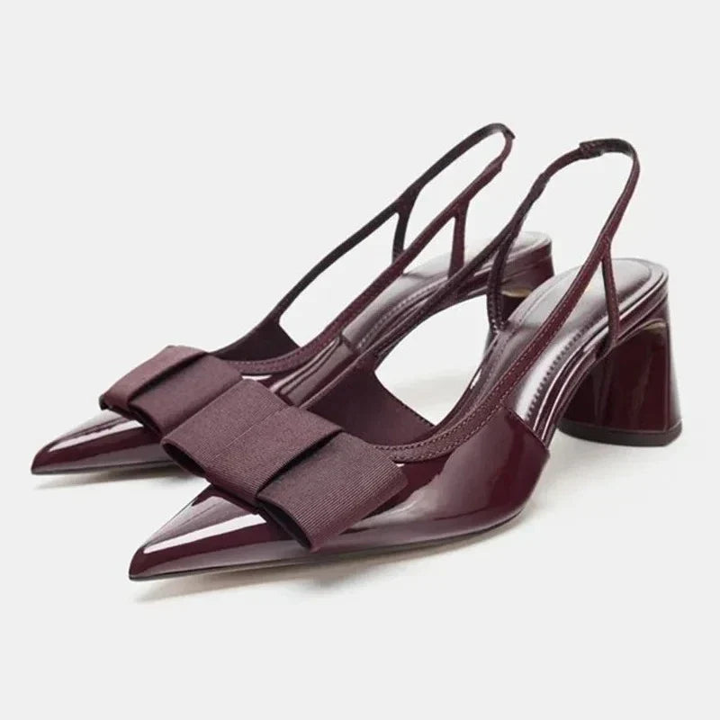 Winifred | Refined Bow Slingback Heels