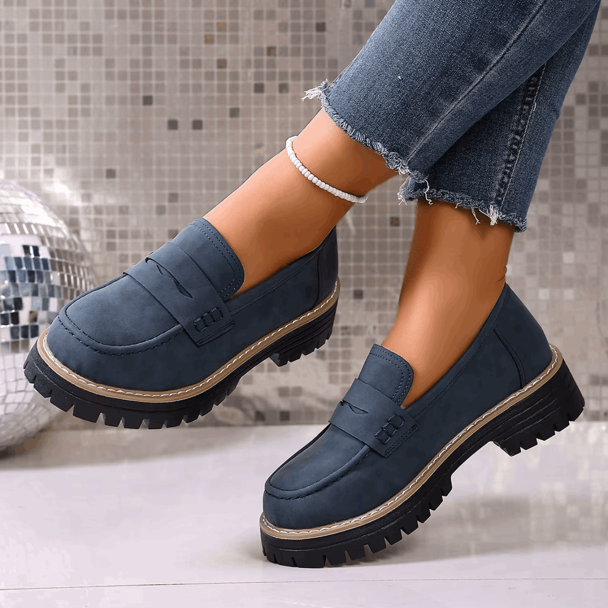 Dulcie | Chunky-Sole Slip-On Loafers