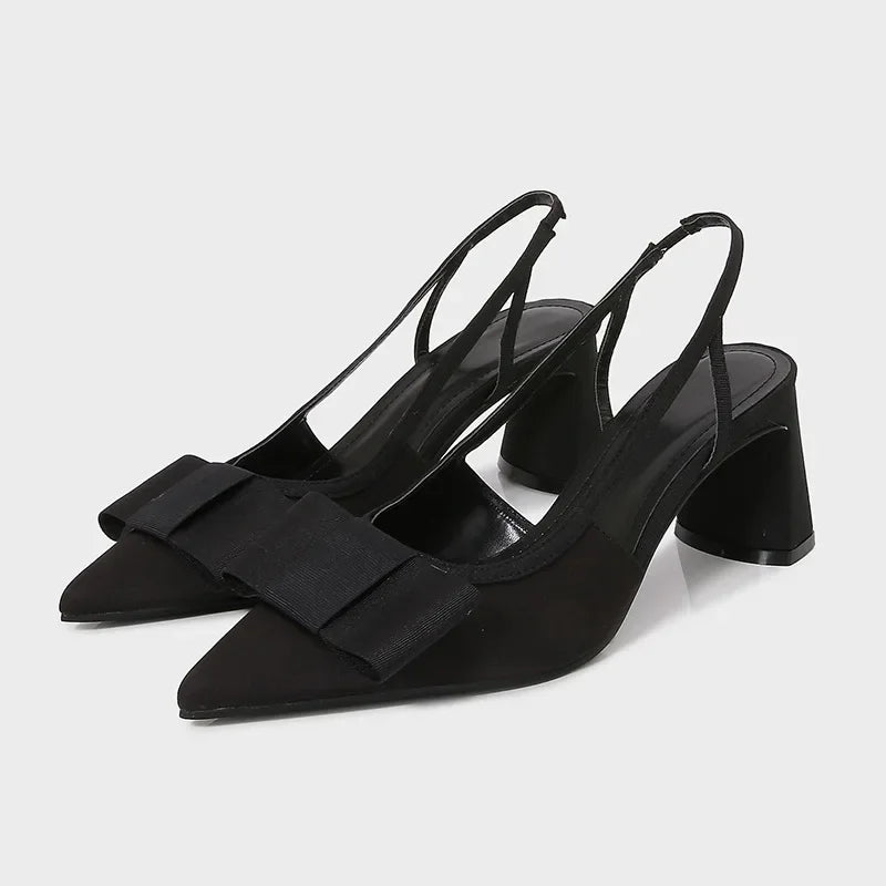 Winifred | Refined Bow Slingback Heels