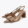 Winifred | Refined Bow Slingback Heels