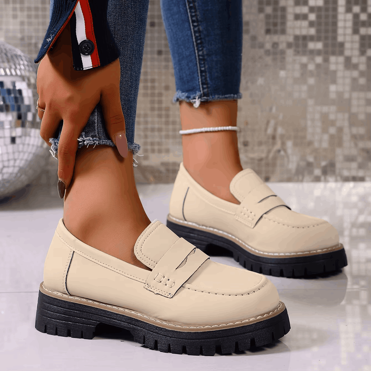 Dulcie | Chunky-Sole Slip-On Loafers