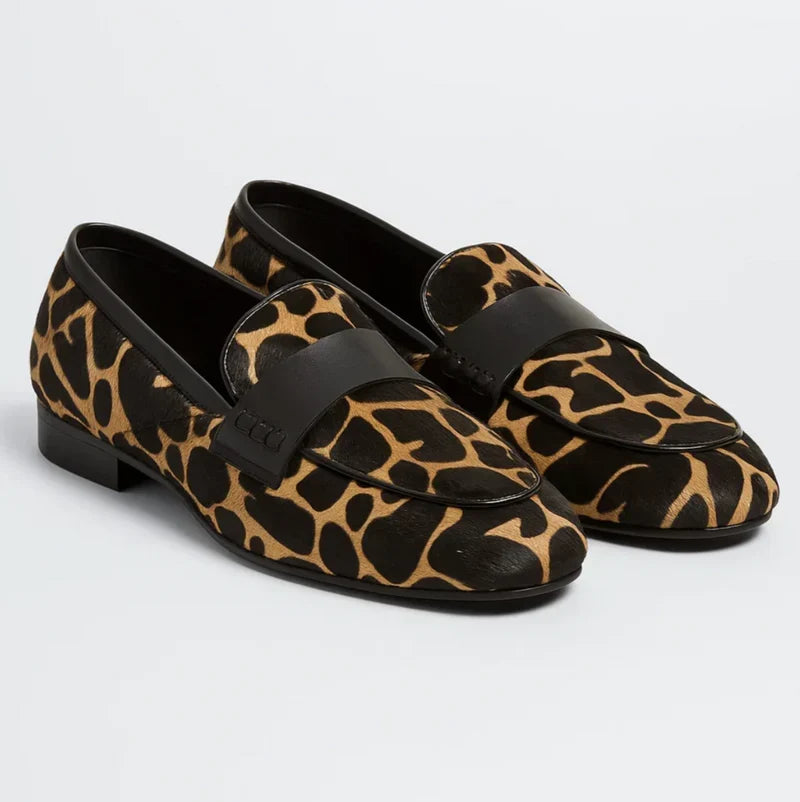 Priya | Leopard-Print Classic Loafers