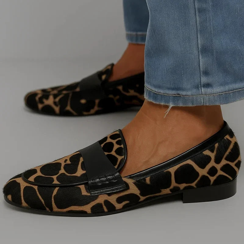 Priya | Leopard-Print Classic Loafers