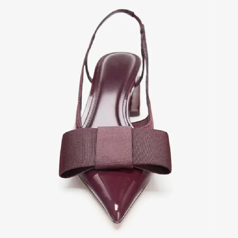 Winifred | Refined Bow Slingback Heels