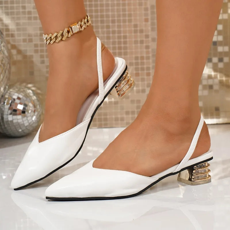 Hope | Slingback Low Block Heels