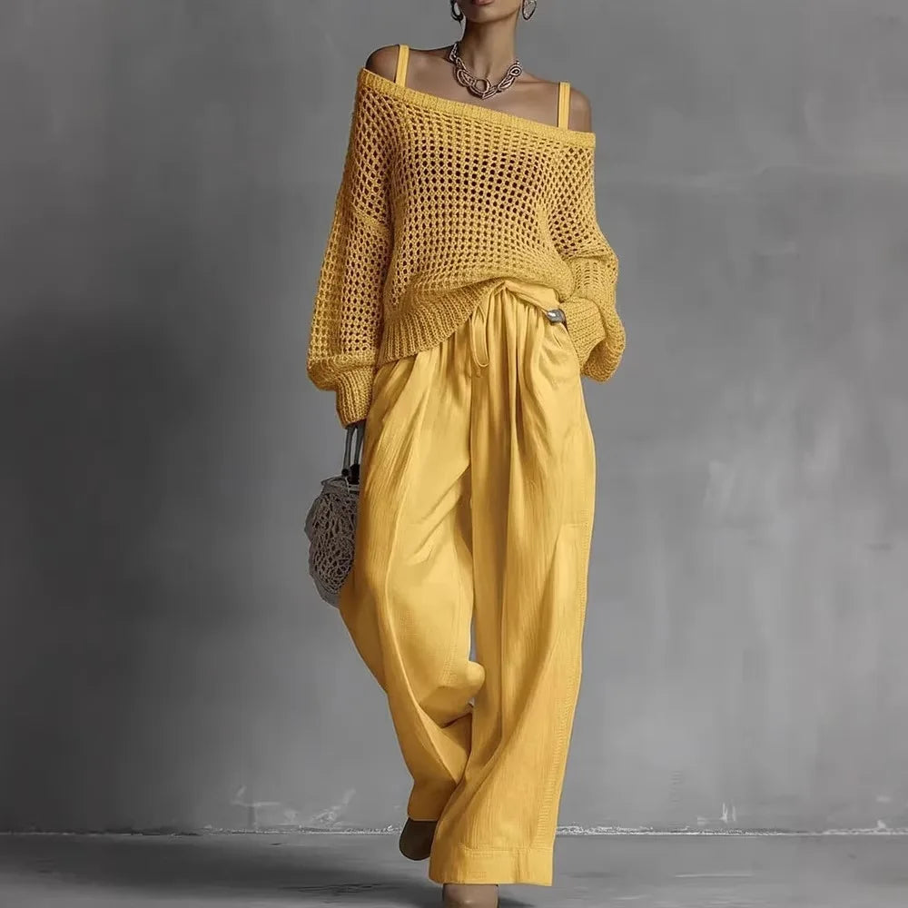 Billie | Elegant Off-Shoulder Two-Piece Set