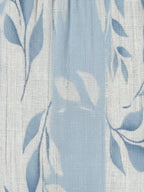 Katarina | Blue Leaf Print Sleeveless Midi Dress