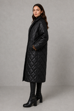 Imogen | Reversible Leopard Print Quilted Coat