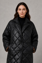 Imogen | Reversible Leopard Print Quilted Coat