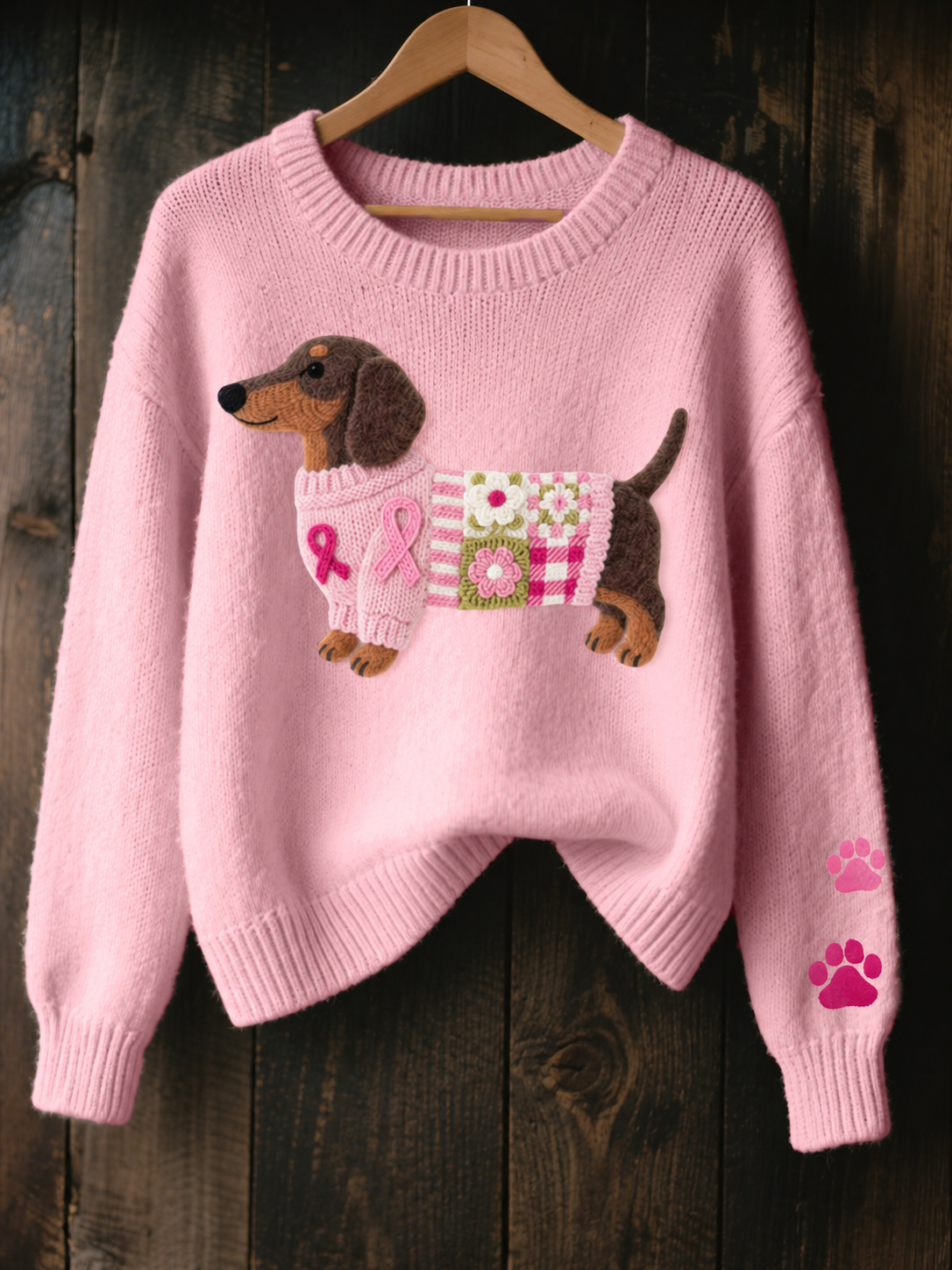 Matilda | Dachshund Graphic Knit Jumper