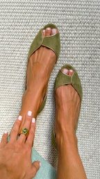 Leona | D'Orsay Open-Toe Flat