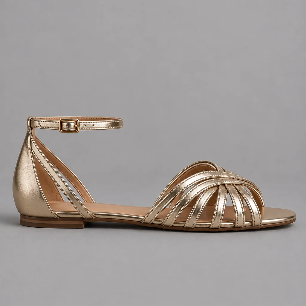 Rae | Glowing Gold Sandals