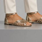 Rae | Glowing Gold Sandals