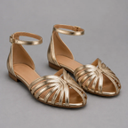 Rae | Glowing Gold Sandals