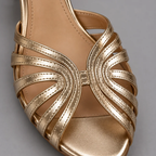 Rae | Glowing Gold Sandals