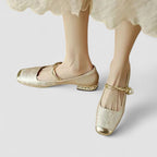 Mercy | Embellished Mary Jane Flat Shoes