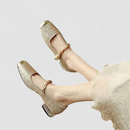 Mercy | Embellished Mary Jane Flat Shoes