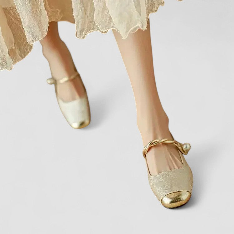 Mercy | Embellished Mary Jane Flat Shoes