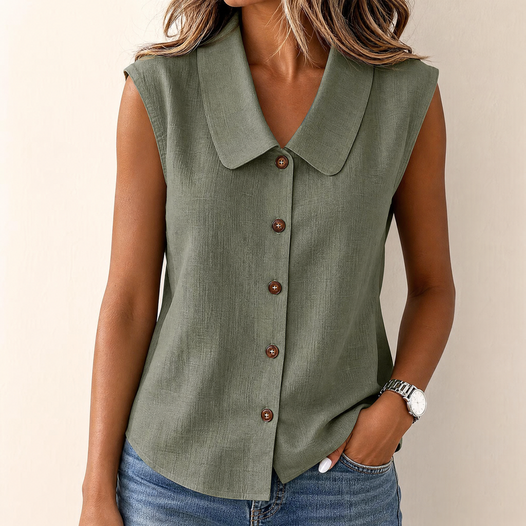 Zora – Women's Airy Collared Summer Top