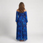 Tabitha | Floral Off-Shoulder Long Sleeve Maxi Dress