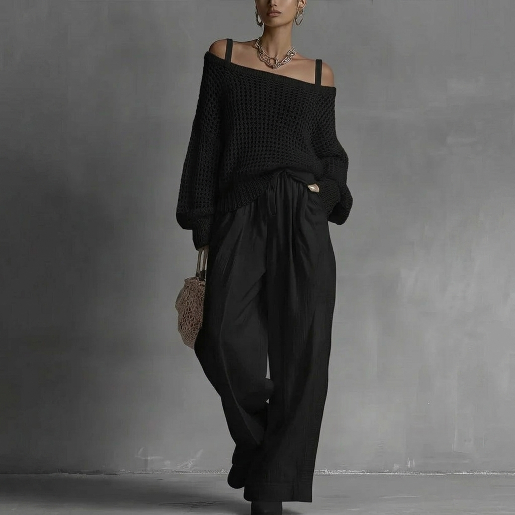 Billie | Elegant Off-Shoulder Two-Piece Set