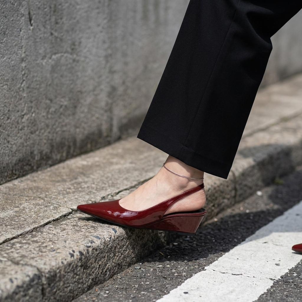Wren | Refined Slingback Wedge Heels