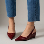 Wren | Refined Slingback Wedge Heels