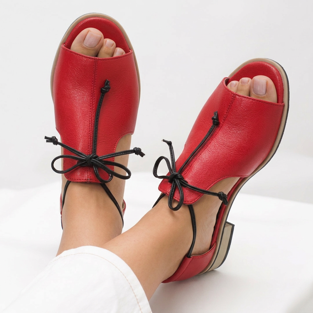 Jocelyn | Open-Toe Bow Strap Sandals